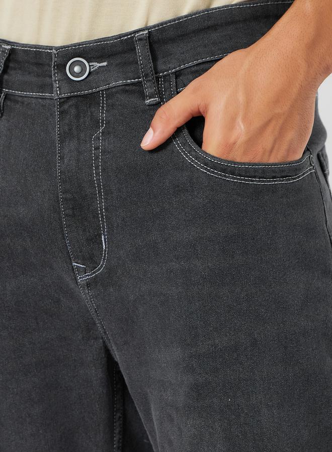 Styli Men Black Regular Fit Jeans - Image 2